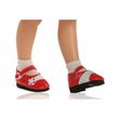 Туфли Paola Reina красные с цветочком, для кукол 32 см (63215)