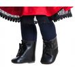 Ботинки Paola Reina черные без люверсов, для кукол 60 см (66002)