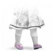 Туфли Paola Reina сиреневые с цветочком, для кукол 42 см (64201)